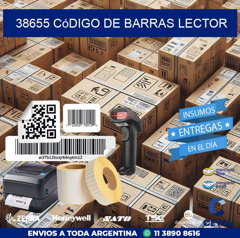 38655 Código de barras lector