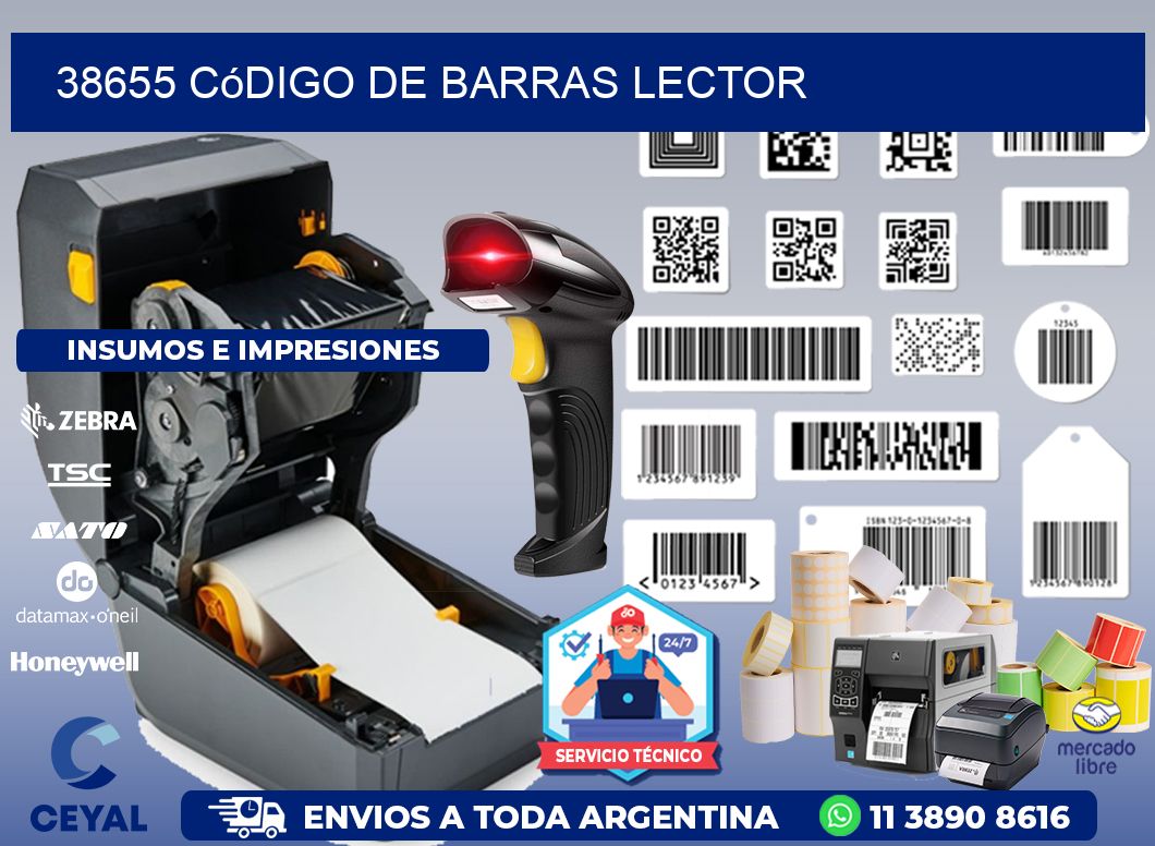 38655 Código de barras lector