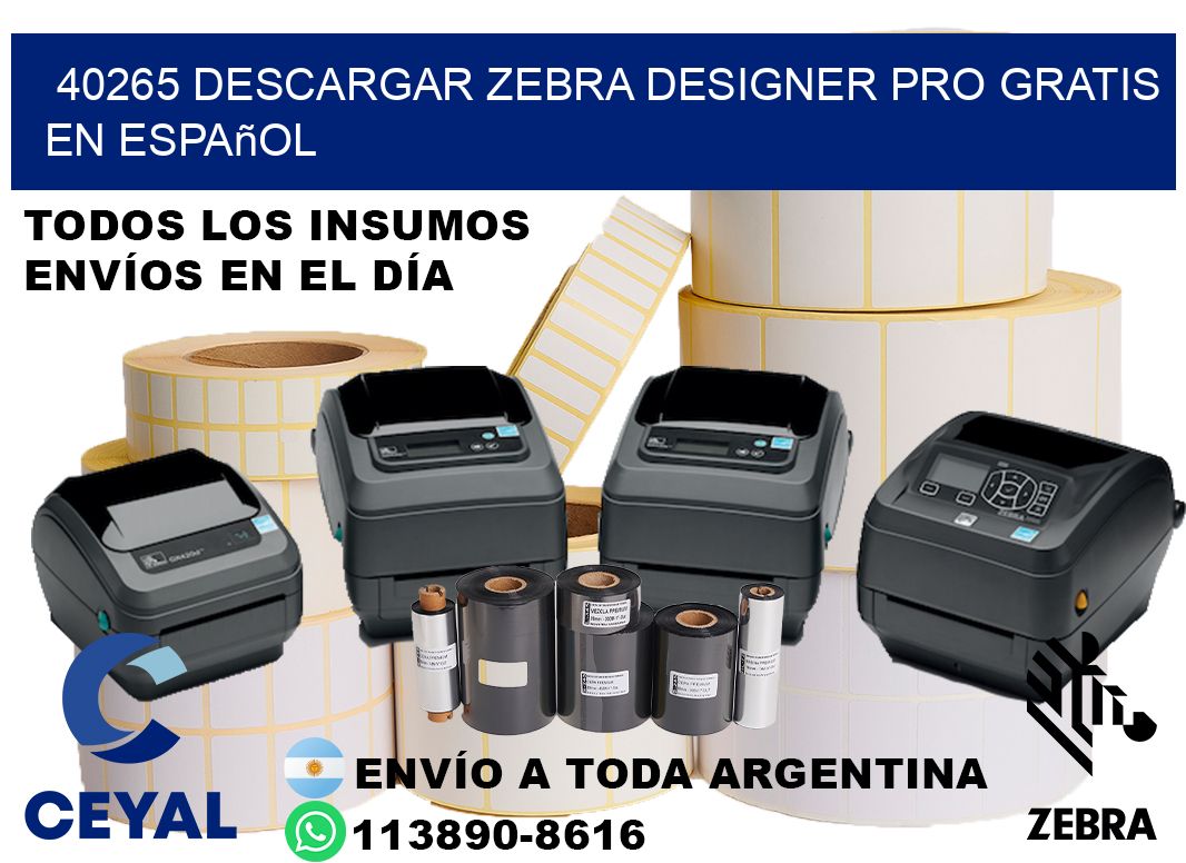 40265 Descargar Zebra Designer Pro gratis en Español