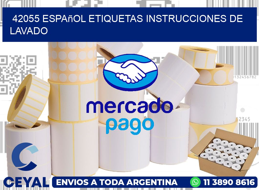 42055 español etiquetas instrucciones de lavado