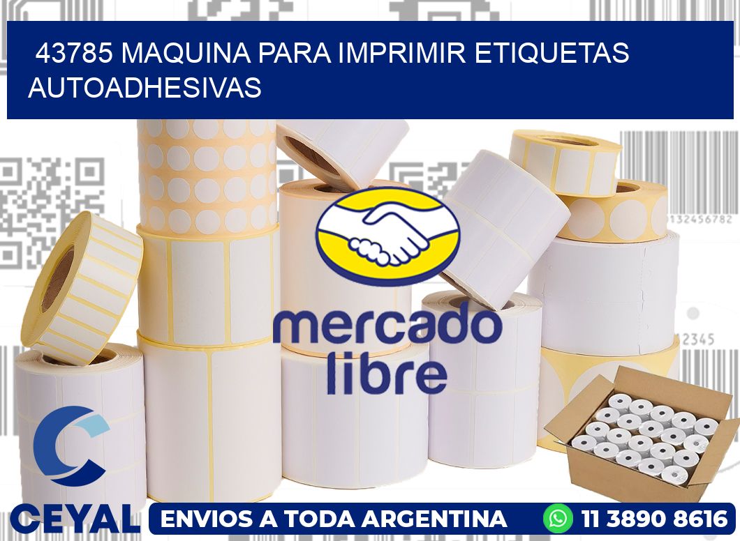 43785 maquina para imprimir etiquetas autoadhesivas