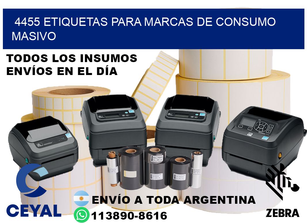 4455 Etiquetas para marcas de consumo masivo