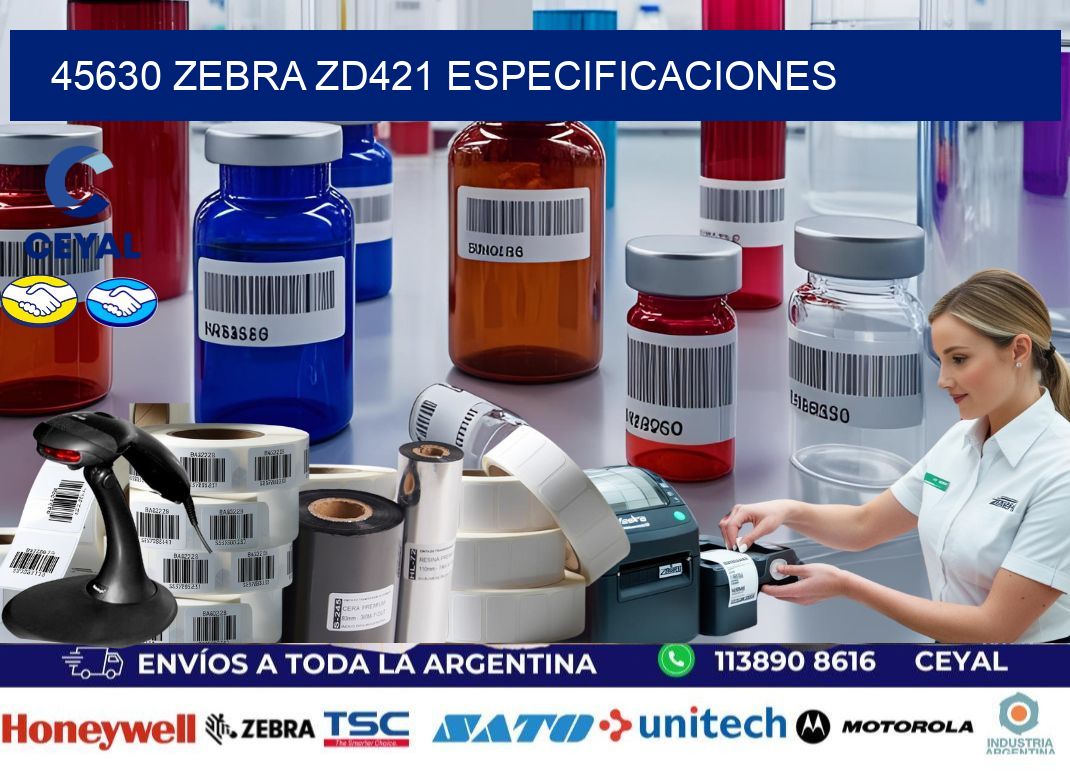 45630 Zebra ZD421 especificaciones