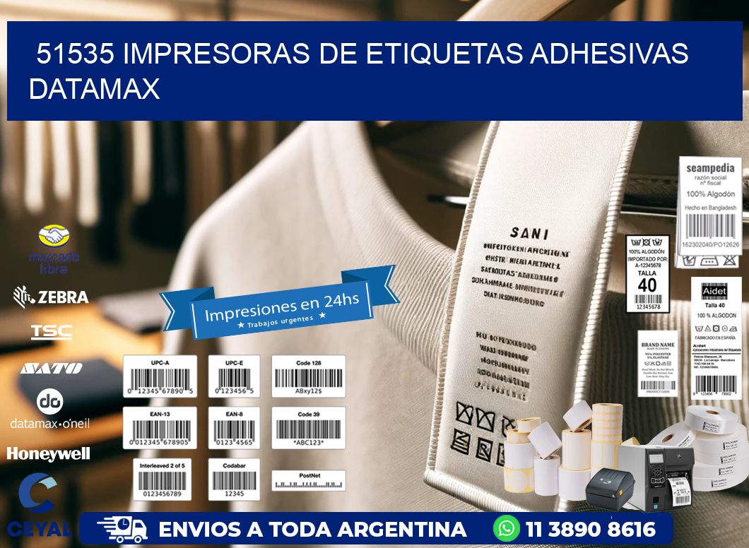 51535 impresoras de etiquetas adhesivas datamax