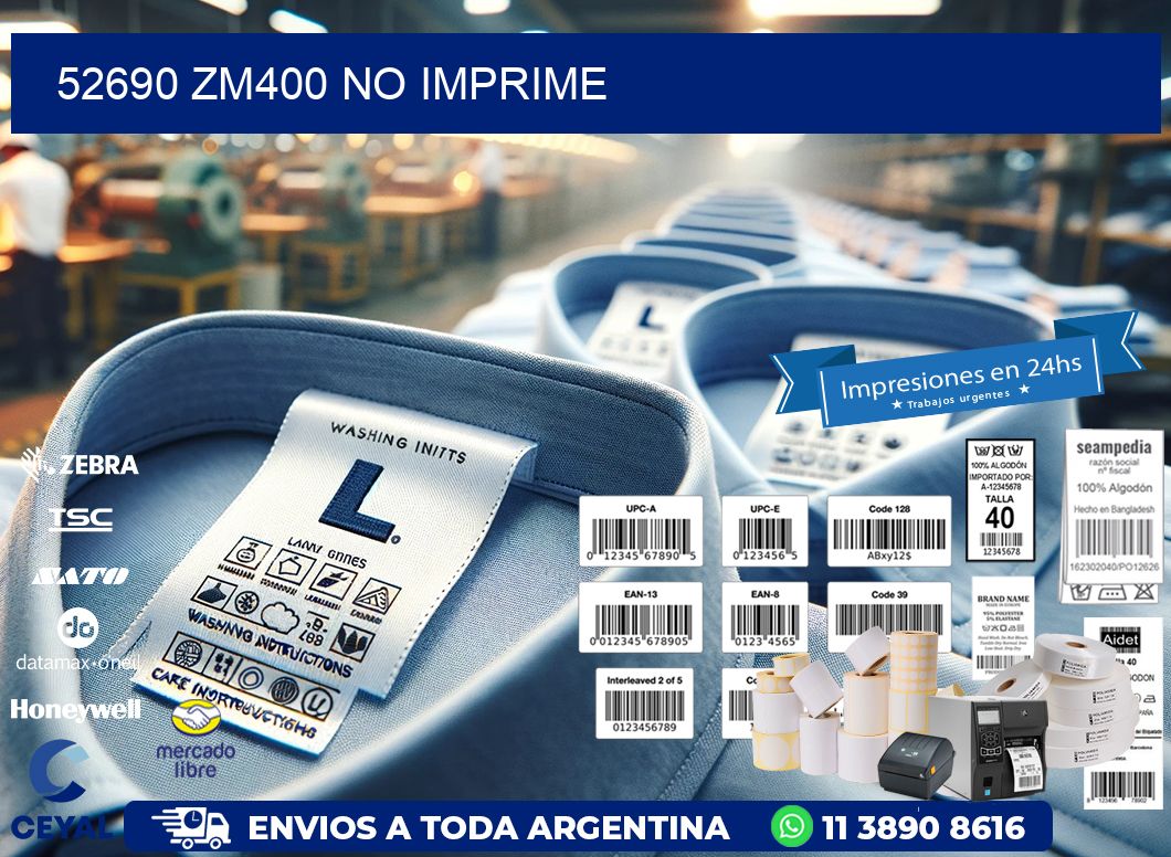 52690 ZM400 no imprime