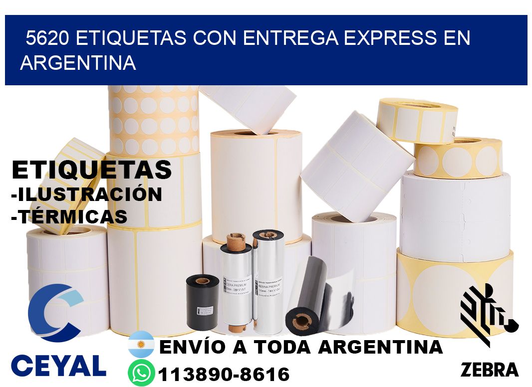 5620 Etiquetas con entrega express en Argentina