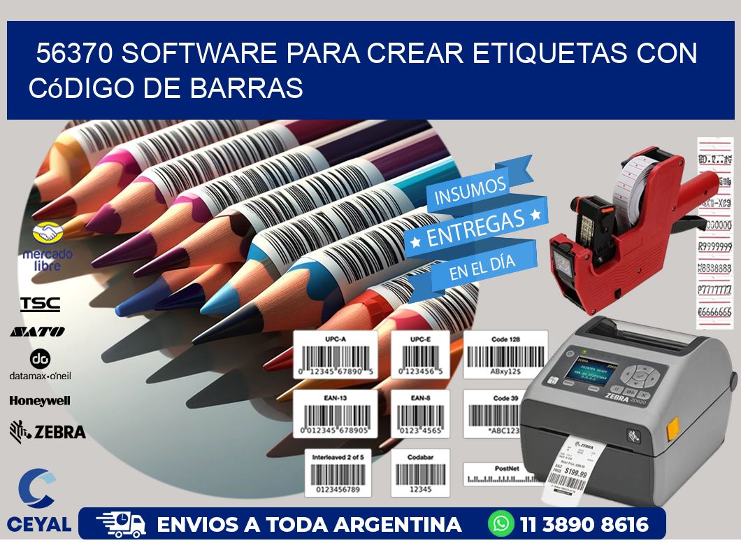 56370 Software para crear etiquetas con código de barras