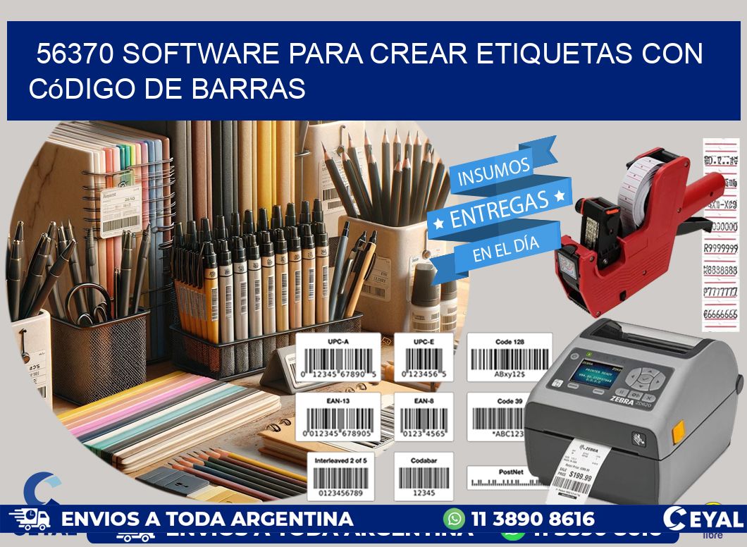56370 Software para crear etiquetas con código de barras