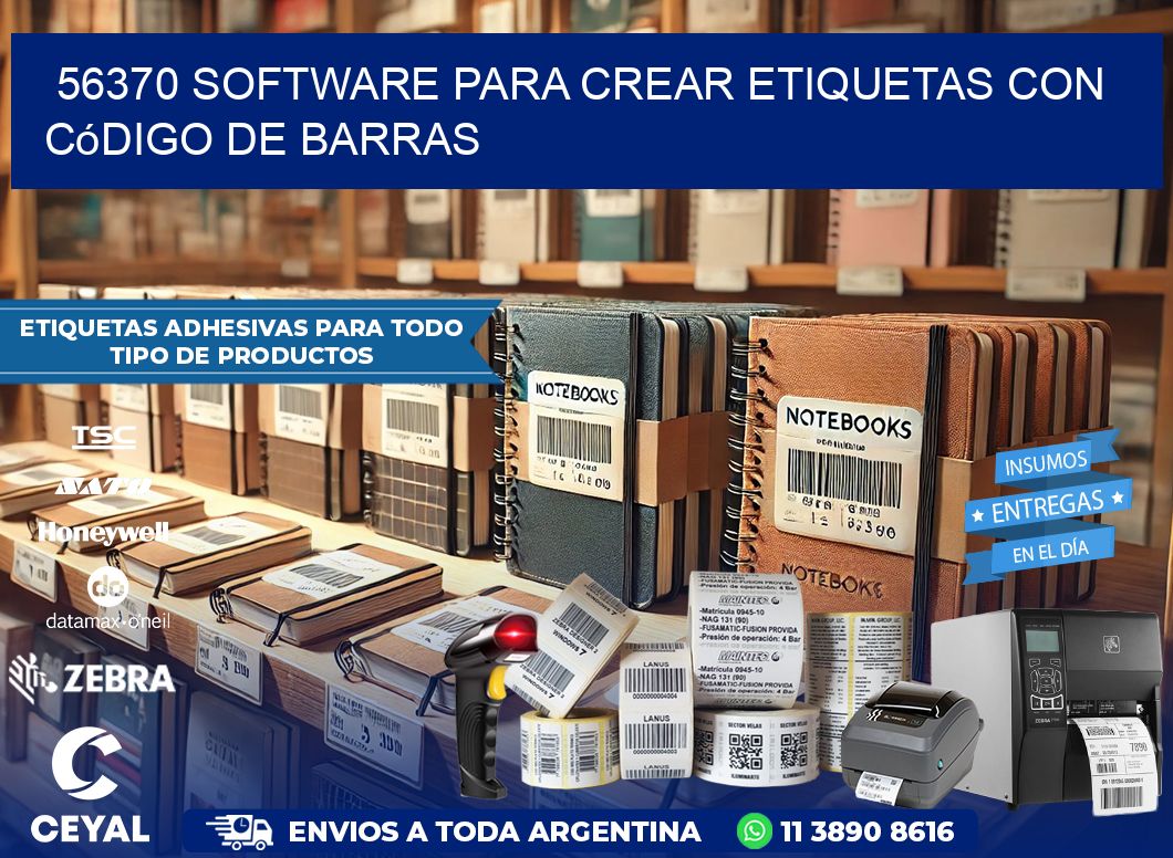 56370 Software para crear etiquetas con código de barras