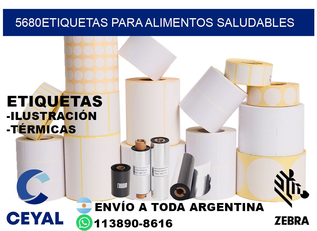 5680Etiquetas para alimentos saludables