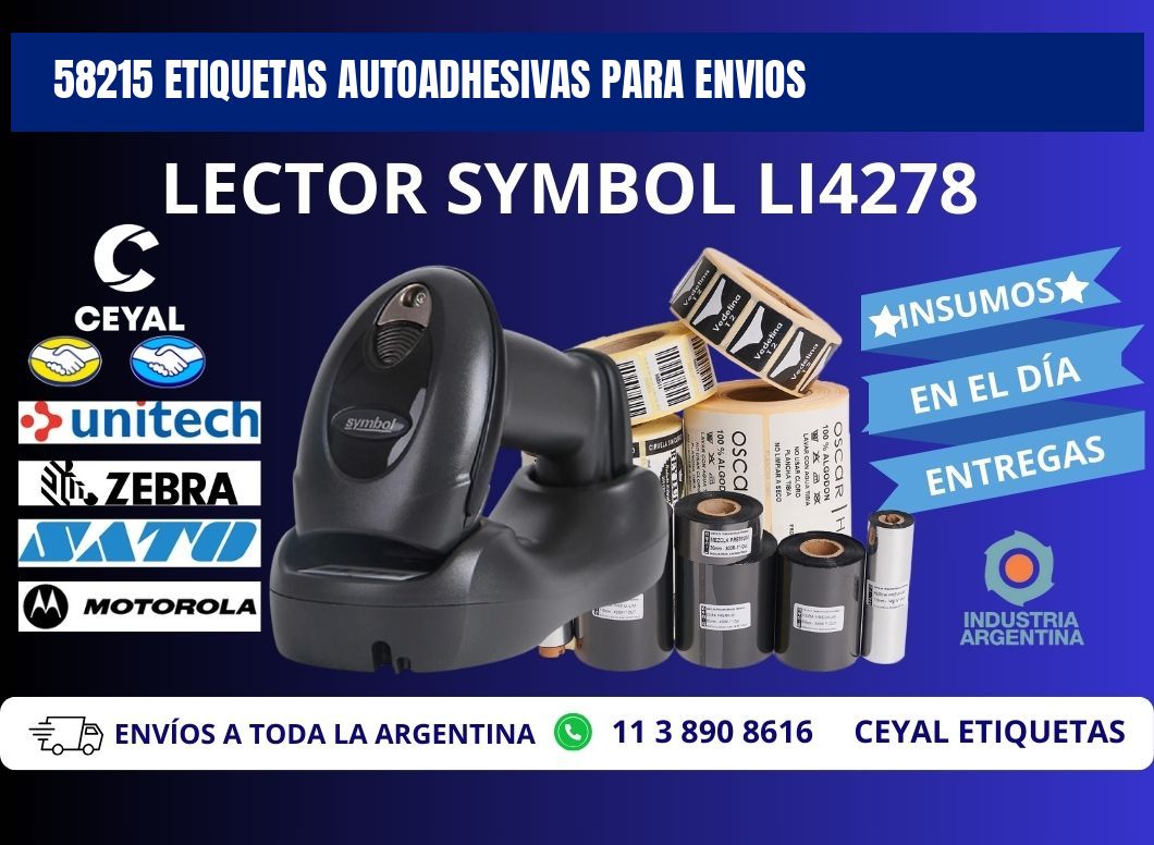 58215 etiquetas autoadhesivas para envios