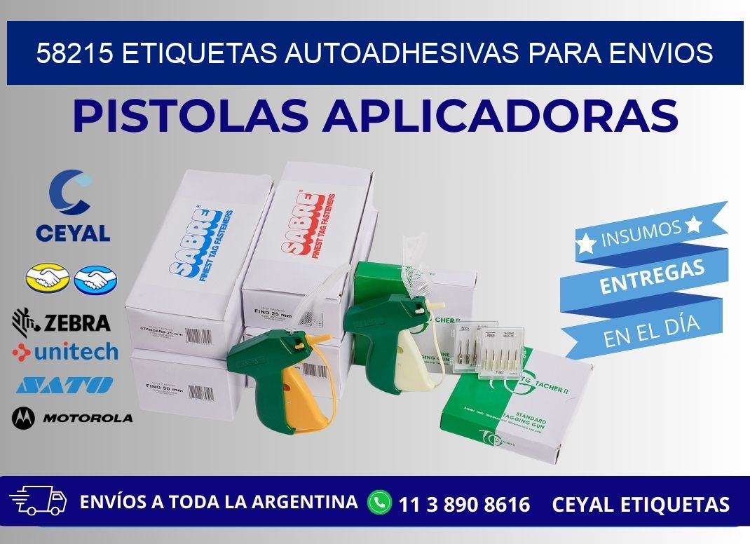 58215 etiquetas autoadhesivas para envios