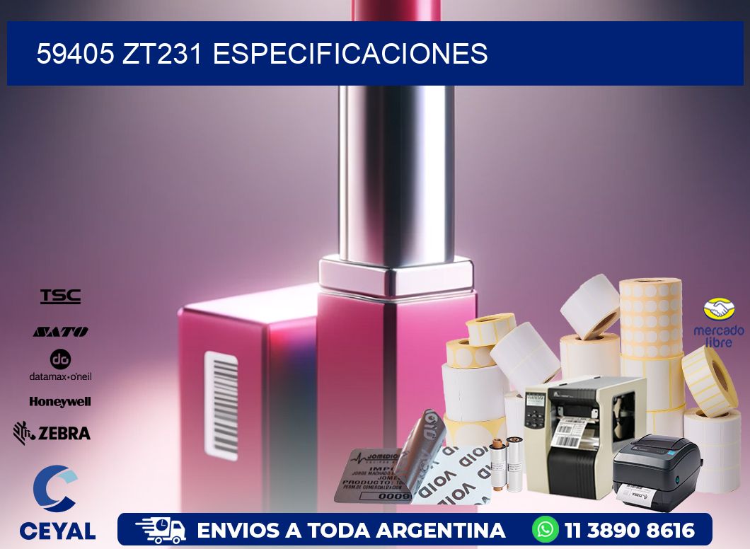 59405 ZT231 especificaciones