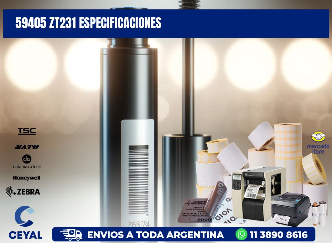 59405 ZT231 especificaciones