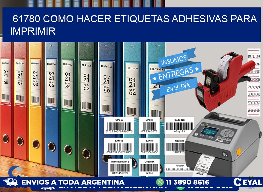 61780 Como hacer etiquetas adhesivas para imprimir