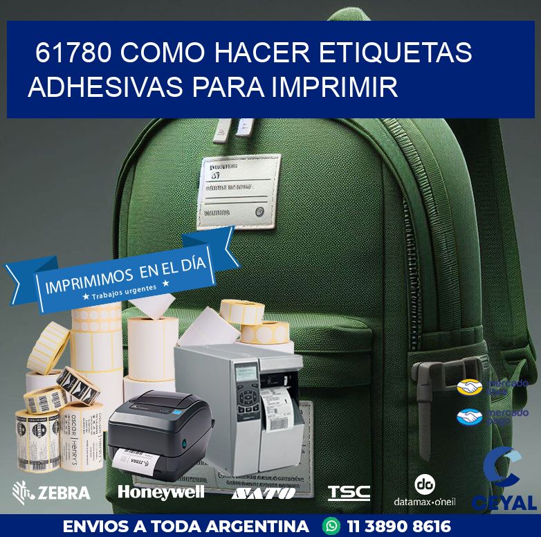 61780 Como hacer etiquetas adhesivas para imprimir