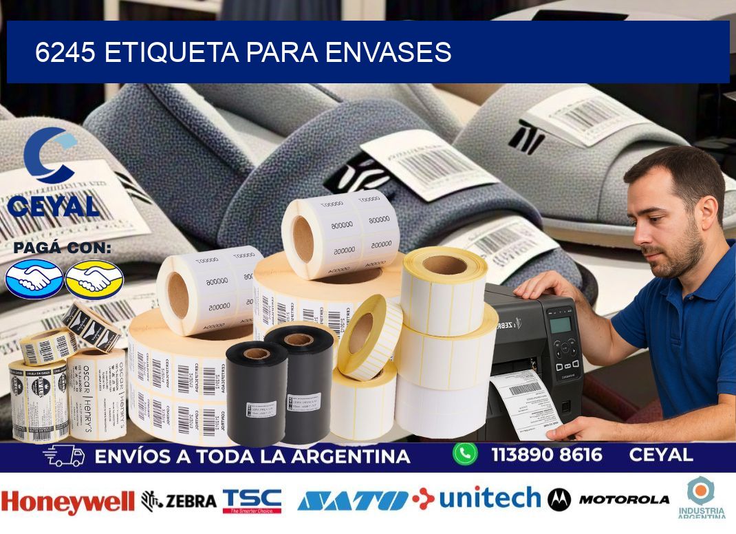 6245 Etiqueta para envases