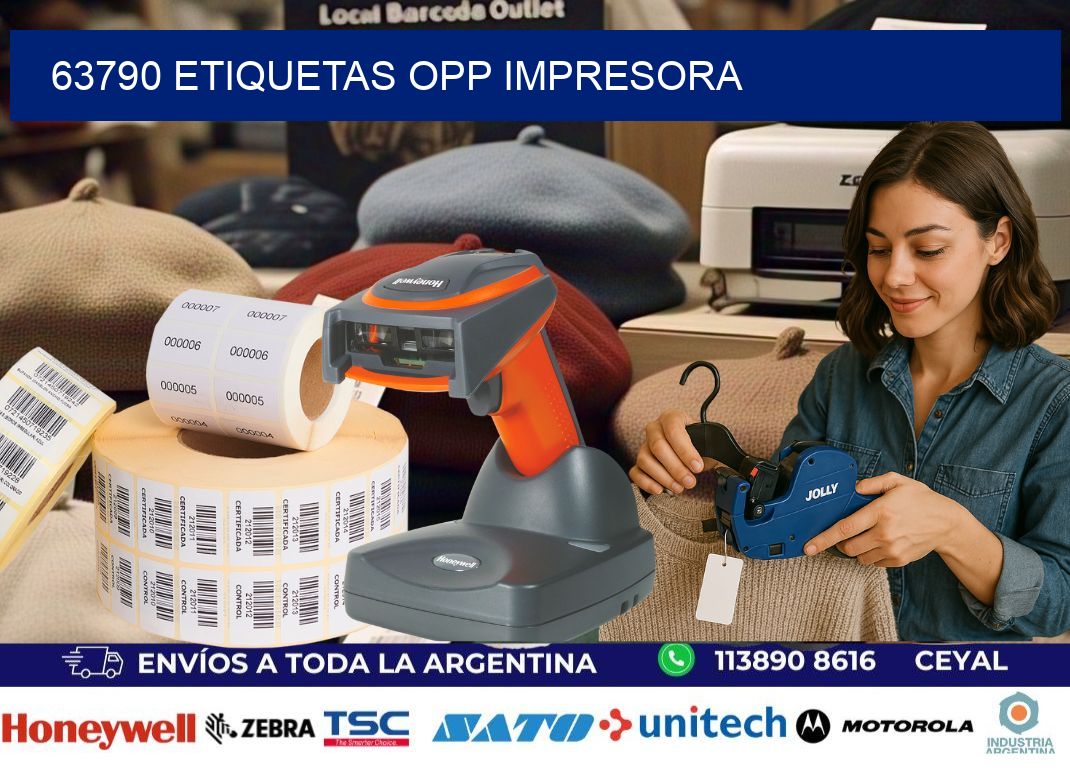 63790 etiquetas opp impresora