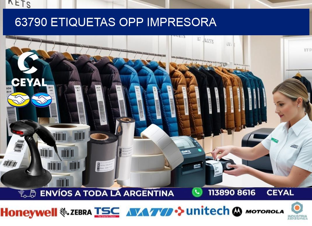 63790 etiquetas opp impresora