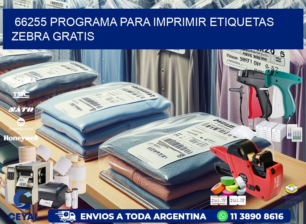 66255 Programa para imprimir etiquetas Zebra gratis