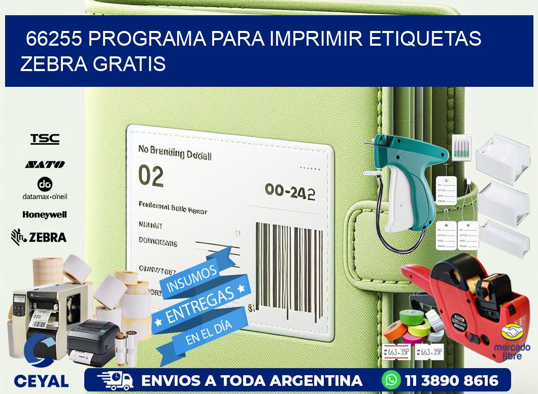 66255 Programa para imprimir etiquetas Zebra gratis