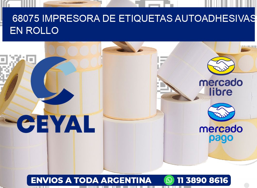 68075 impresora de etiquetas autoadhesivas en rollo