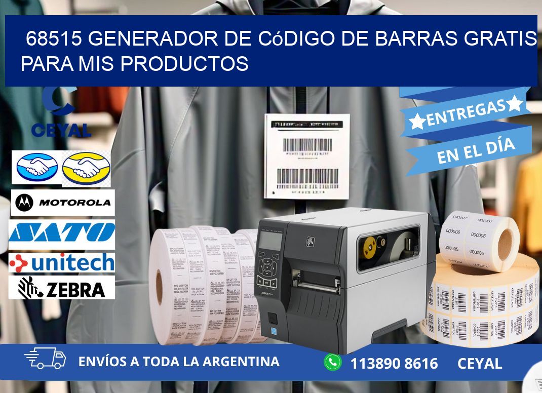 68515 Generador de código de barras gratis para mis productos