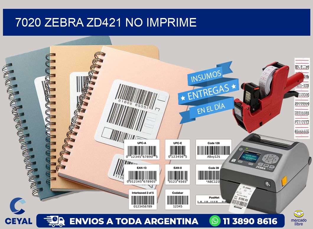 7020 Zebra ZD421 no imprime