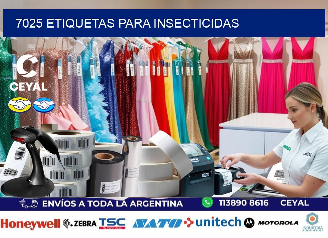 7025 Etiquetas para insecticidas
