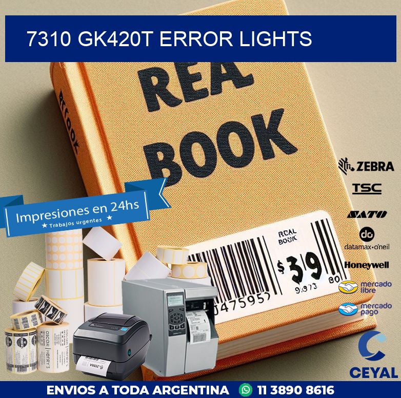 7310 GK420T error lights