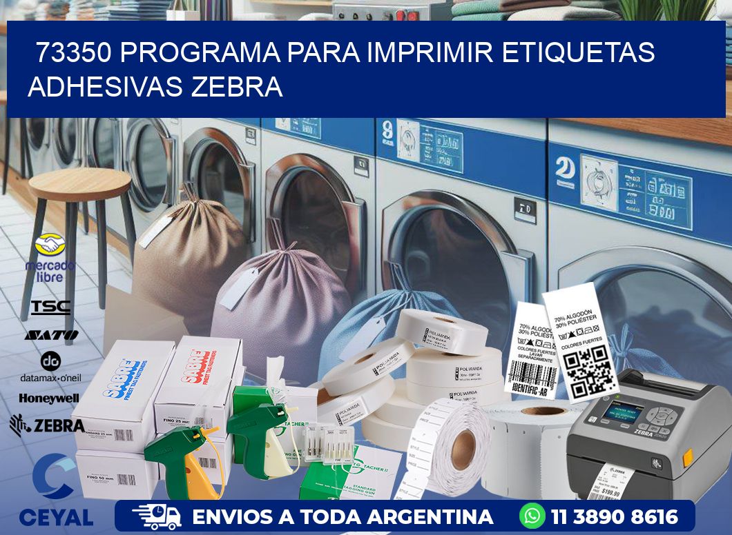 73350 Programa para imprimir etiquetas adhesivas zebra