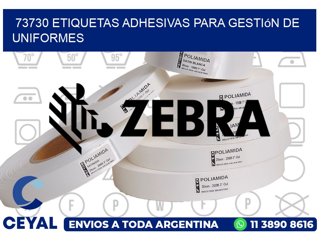 73730 Etiquetas adhesivas para gestión de uniformes