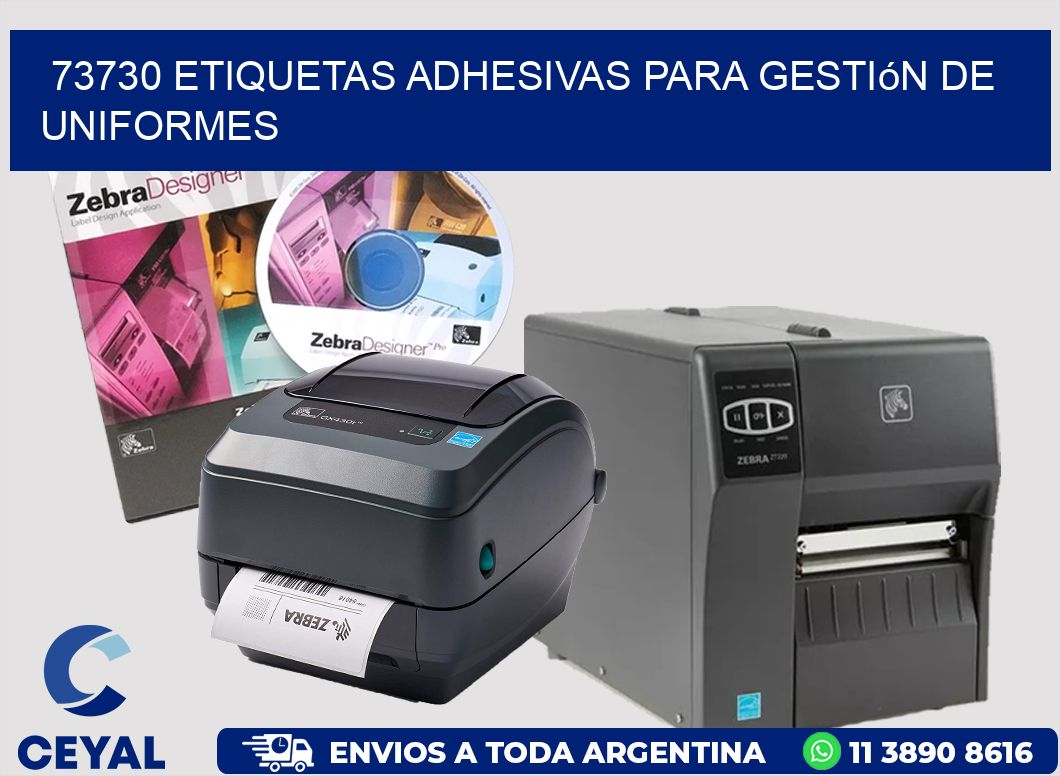 73730 Etiquetas adhesivas para gestión de uniformes