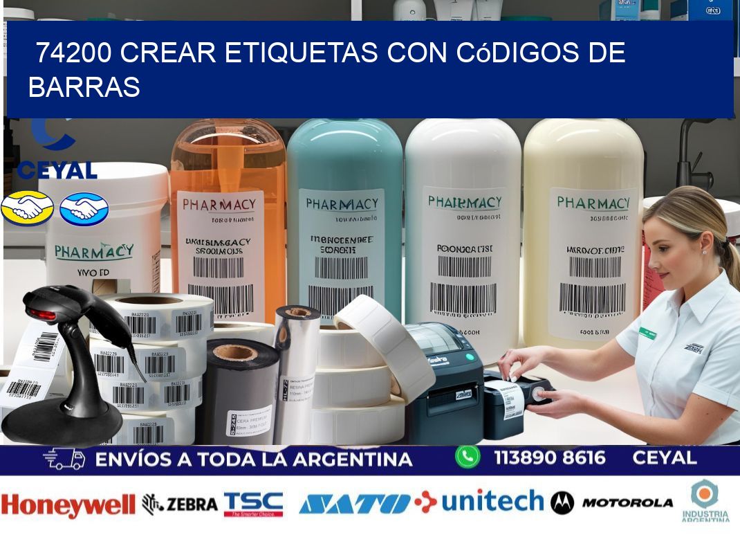 74200 Crear etiquetas con códigos de barras