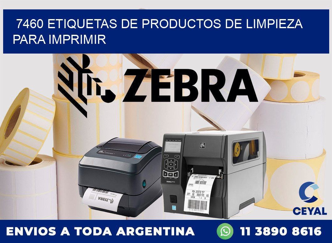 7460 Etiquetas de productos de limpieza para Imprimir