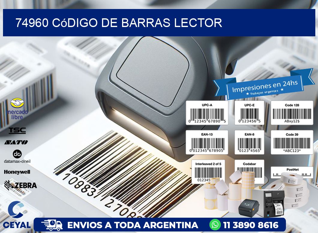 74960 Código de barras lector