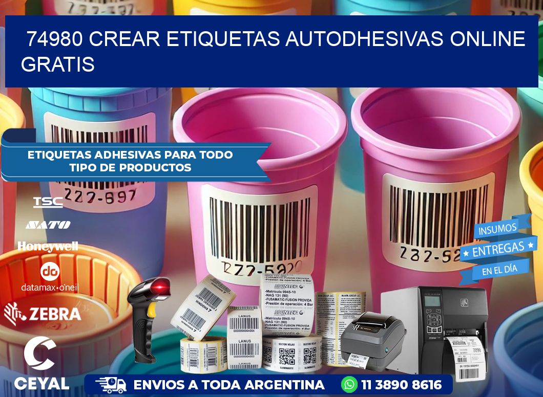 74980 Crear etiquetas autodhesivas online gratis