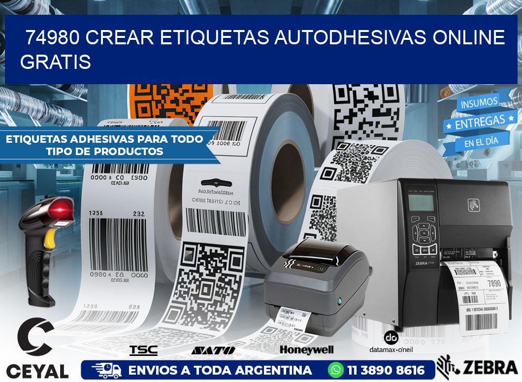 74980 Crear etiquetas autodhesivas online gratis