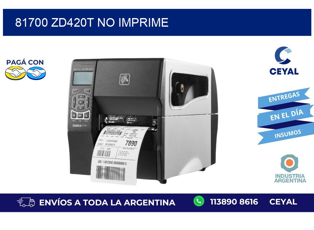 81700 ZD420t no imprime