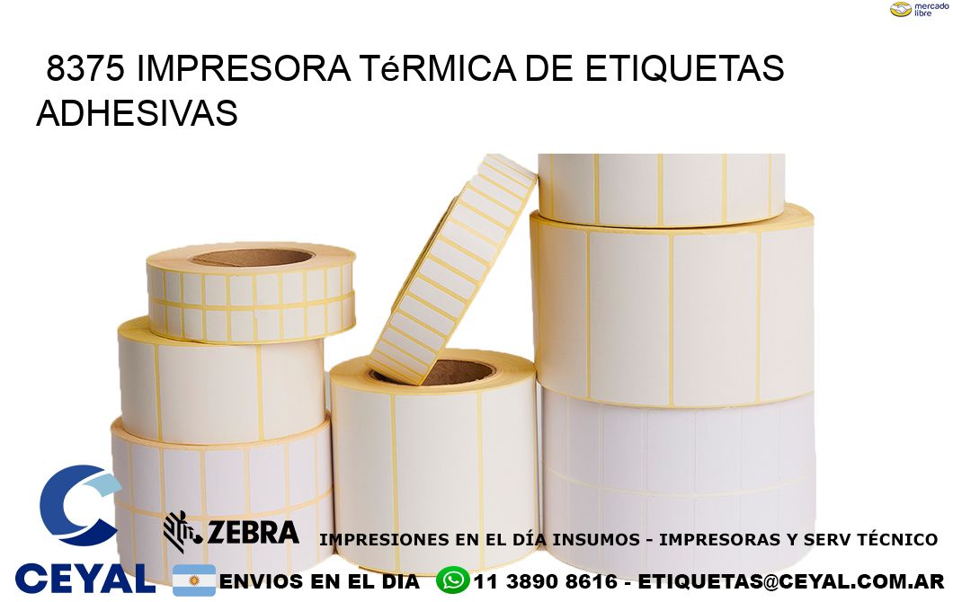 8375 Impresora térmica de etiquetas adhesivas