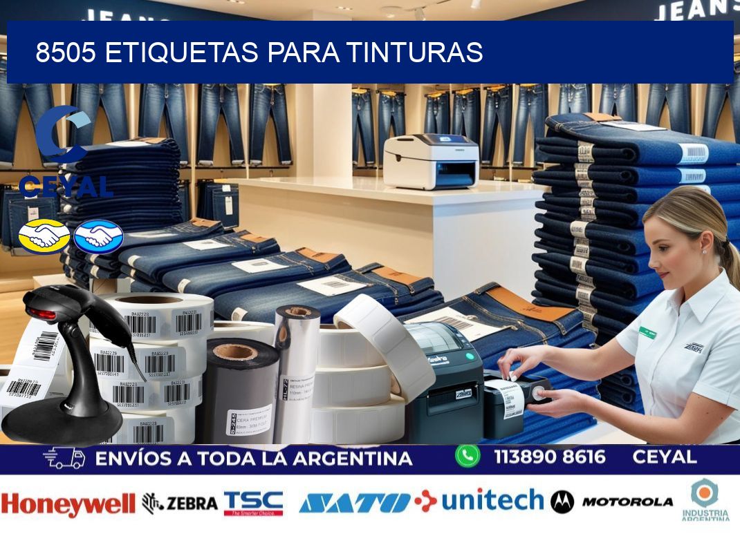8505 Etiquetas para tinturas