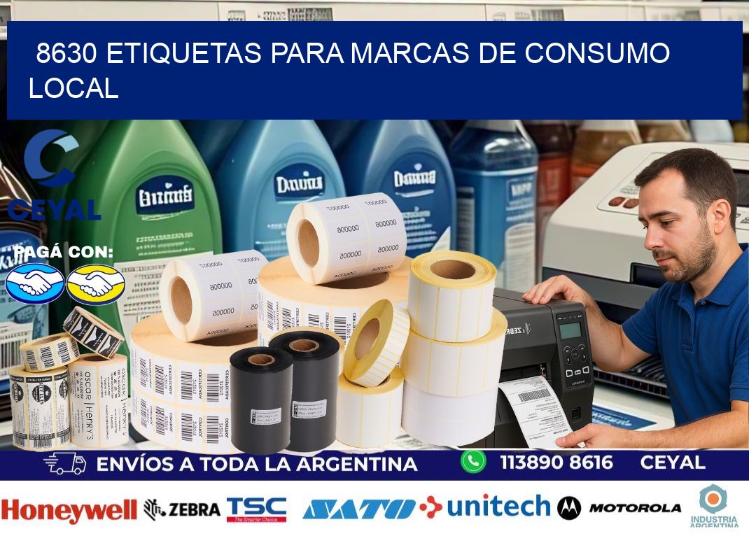 8630 Etiquetas para marcas de consumo local