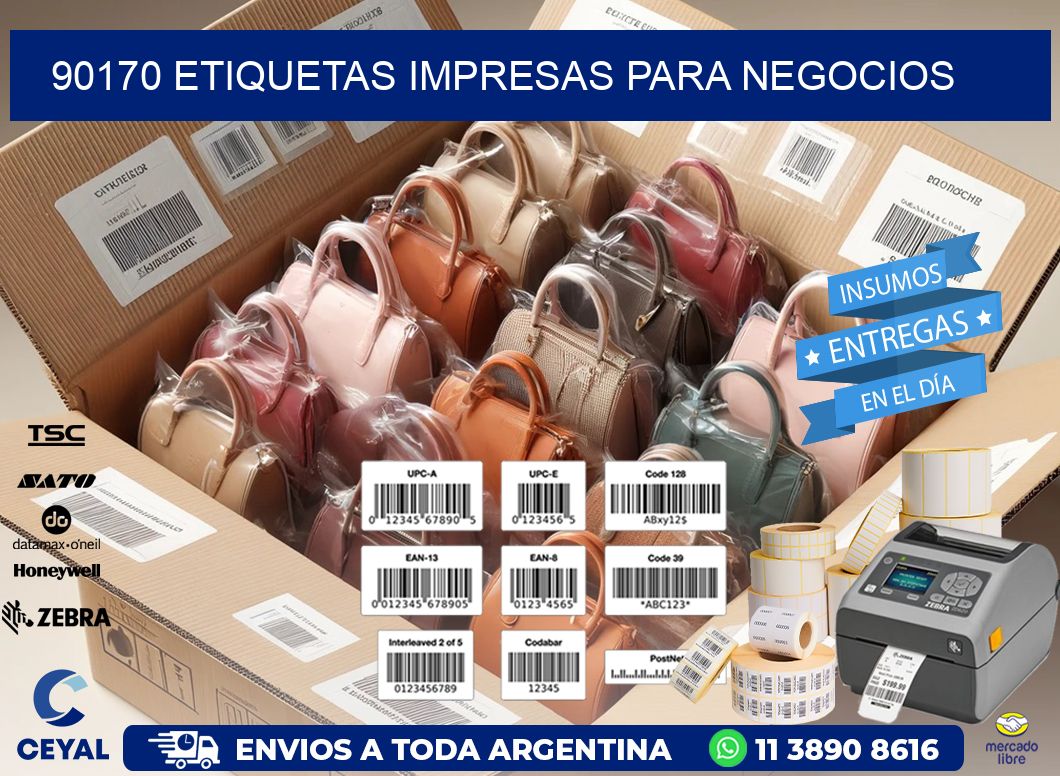 90170 etiquetas impresas para negocios