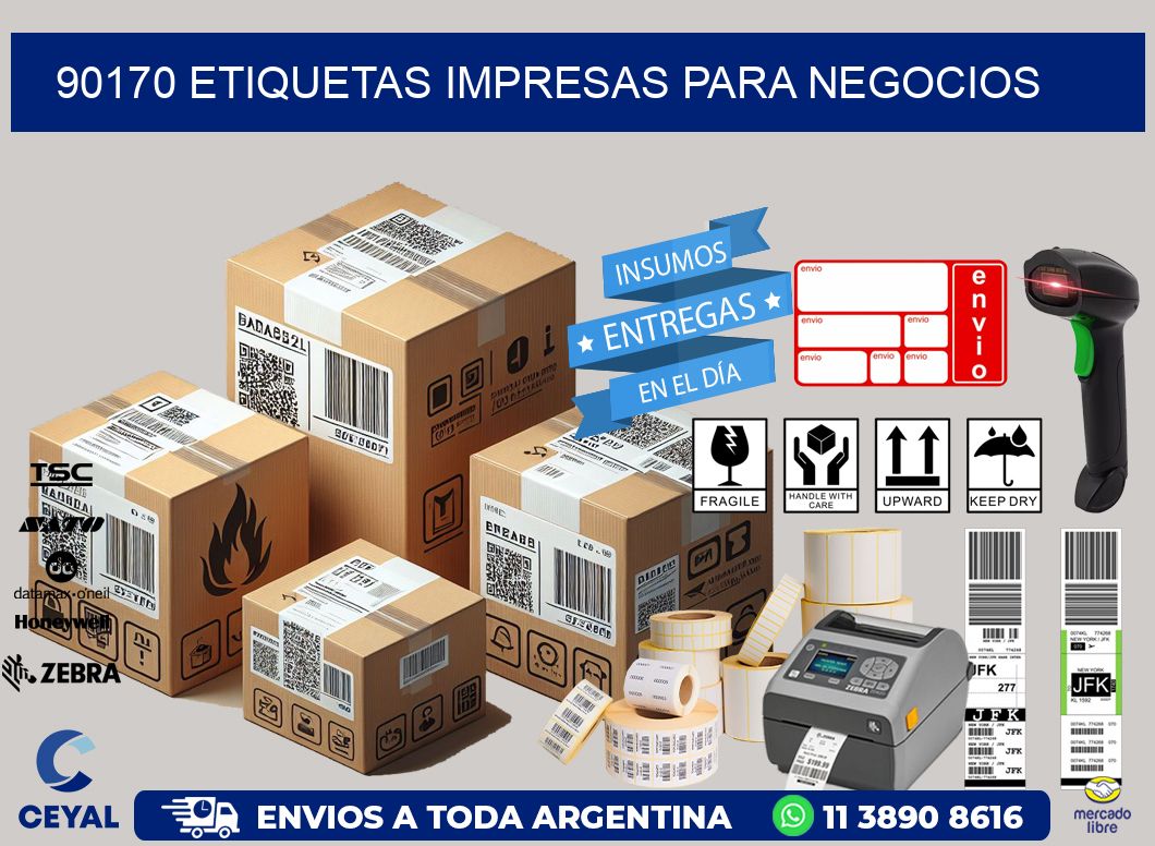 90170 etiquetas impresas para negocios