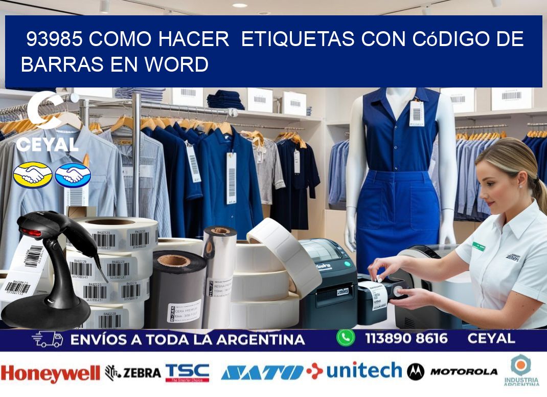 93985 Como hacer etiquetas con código de barras en Word