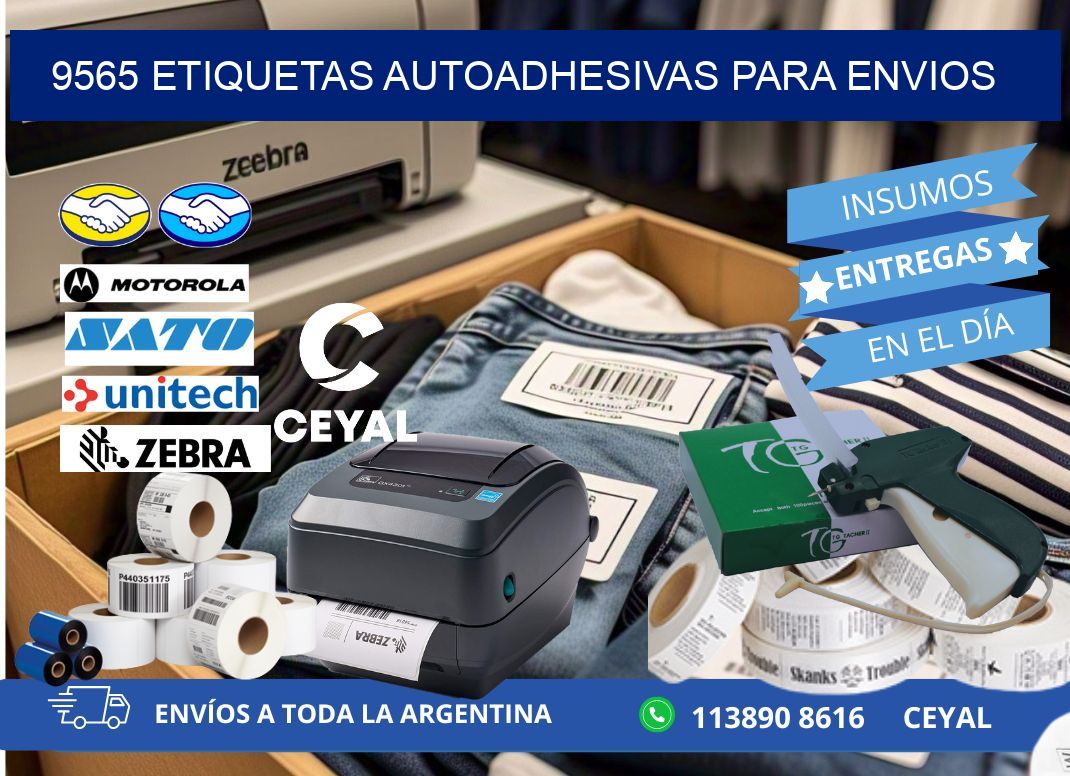 9565 etiquetas autoadhesivas para envios
