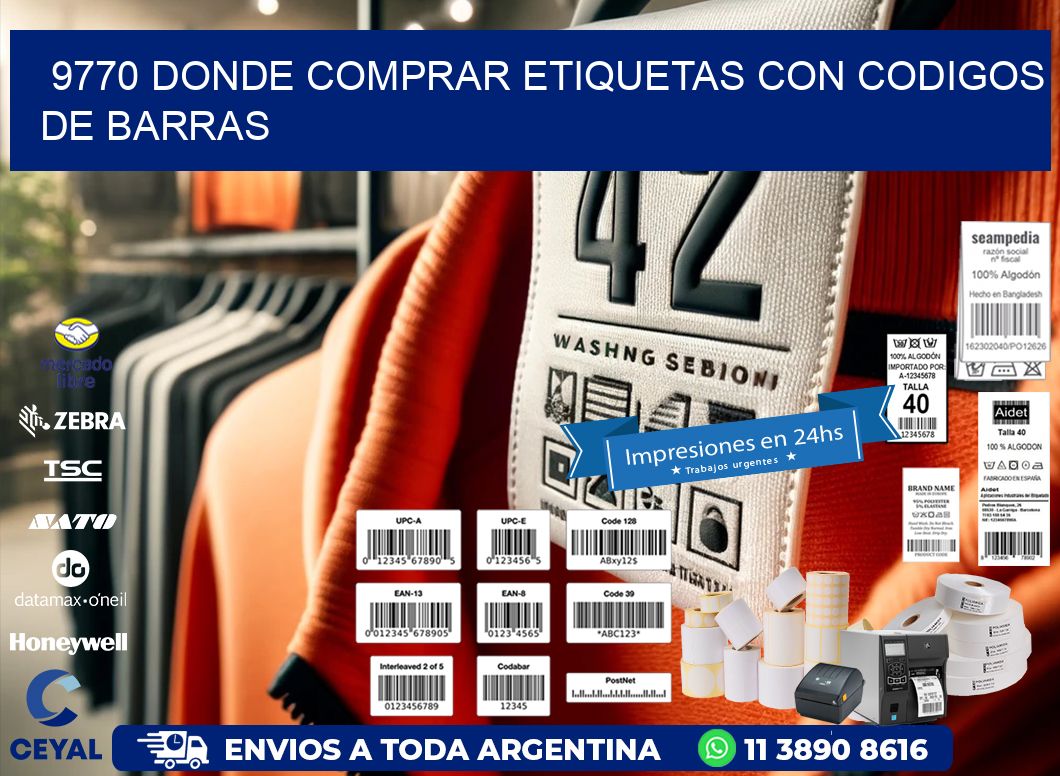9770 Donde comprar etiquetas con codigos de barras