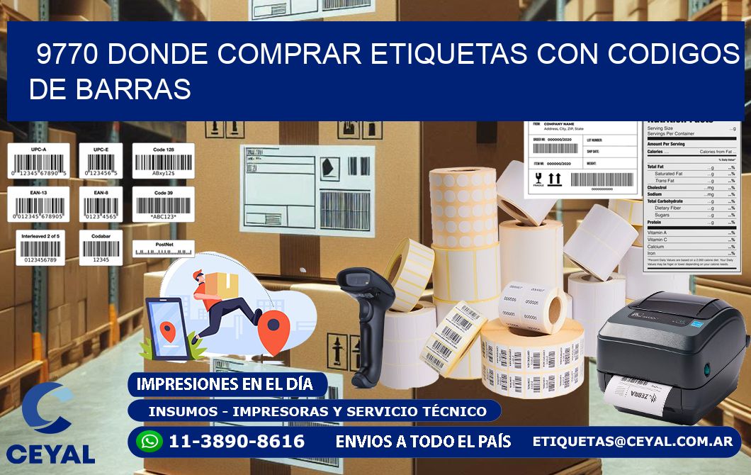 9770 Donde comprar etiquetas con codigos de barras