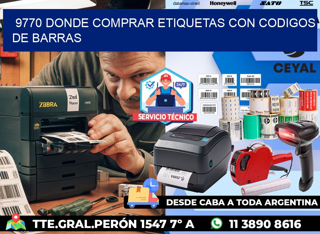 9770 Donde comprar etiquetas con codigos de barras