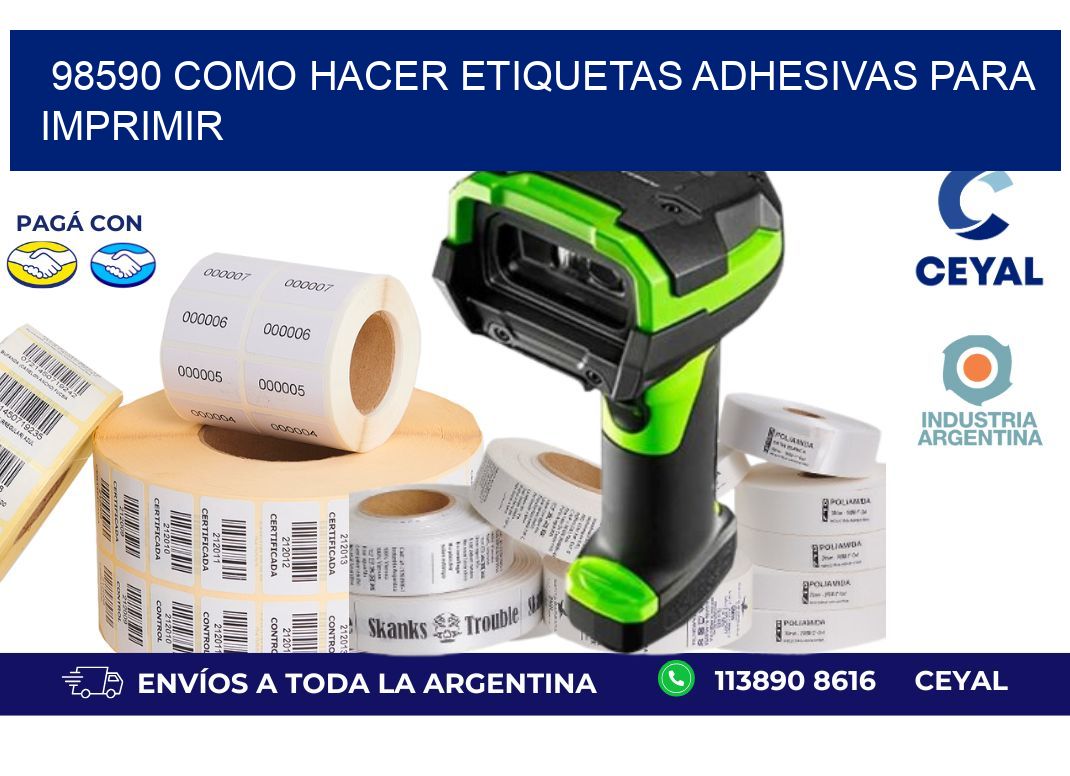 98590 Como hacer etiquetas adhesivas para imprimir